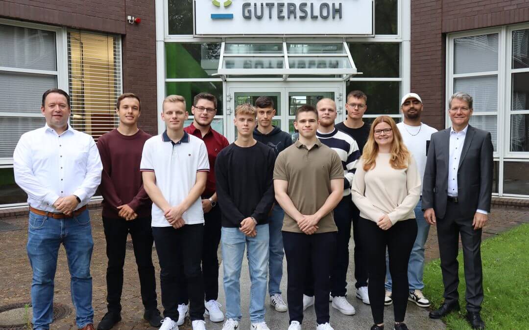 Stadtwerke begrüßen neun neue Auszubildende