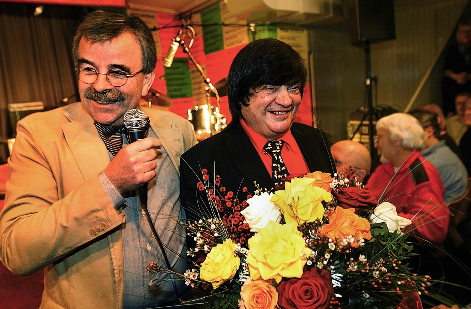 Verabschiedung 2008 durch Mitstreiter und „Fanbeauftragten“ Reinhard Fulde